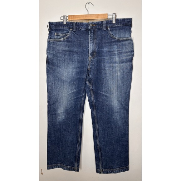 Duluth Trading Co. Other - Duluth Trading Co Flex Ballroom Men's Dark Blue Denim Jeans Relaxed Size 38x28
